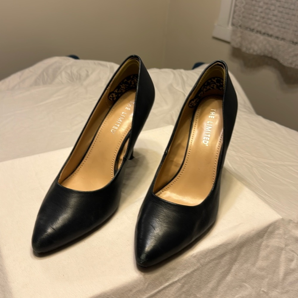 4 inch heels. Navy blue. The limited.